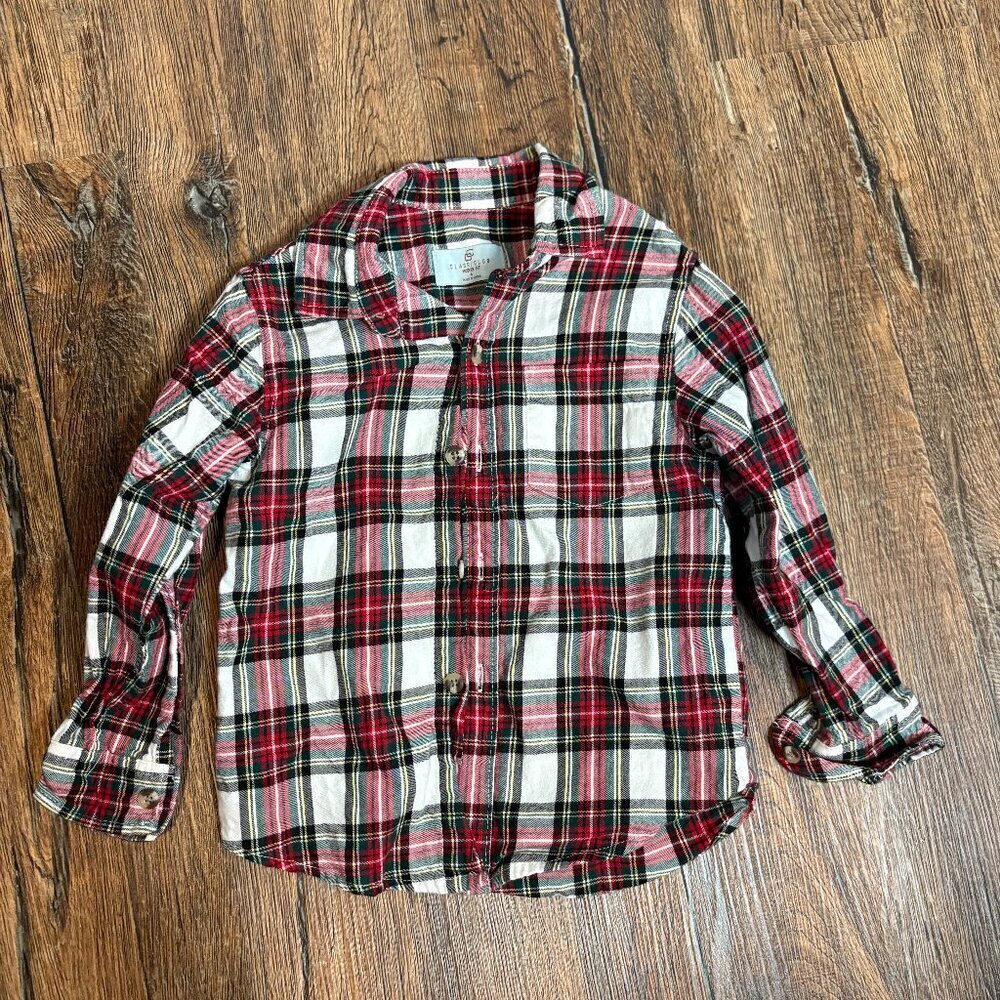 🔆 Classic Club plaid flannel shirt